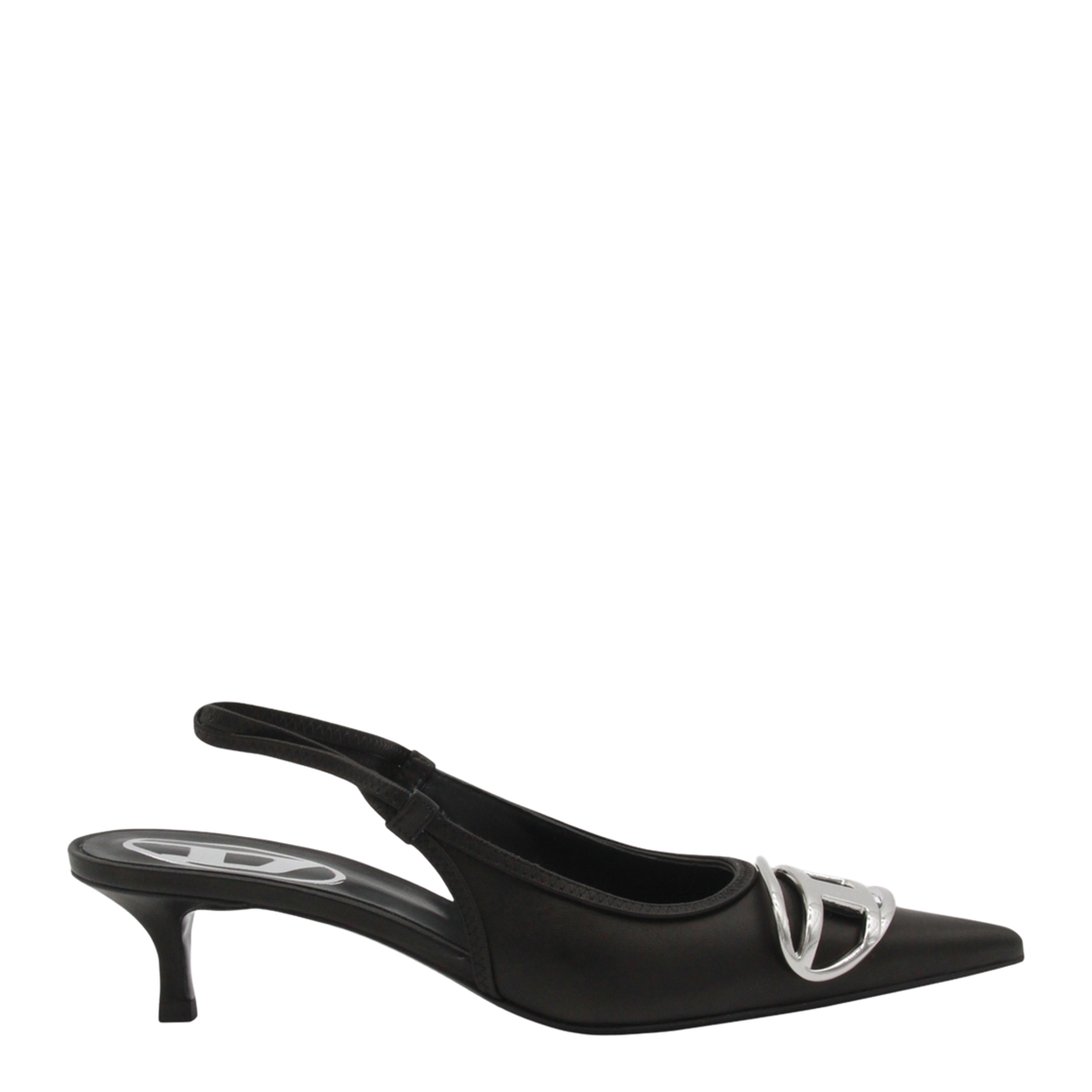 D-Venus SB 40 Slingback Pumps Black