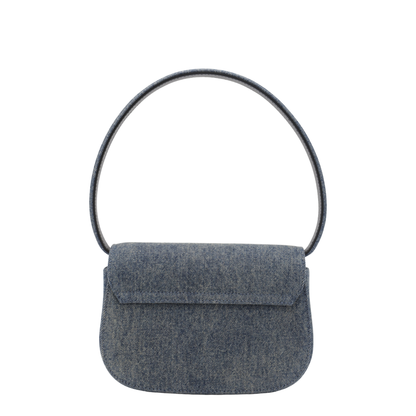 1DR Denim Shoulder Bag - Clear Blue