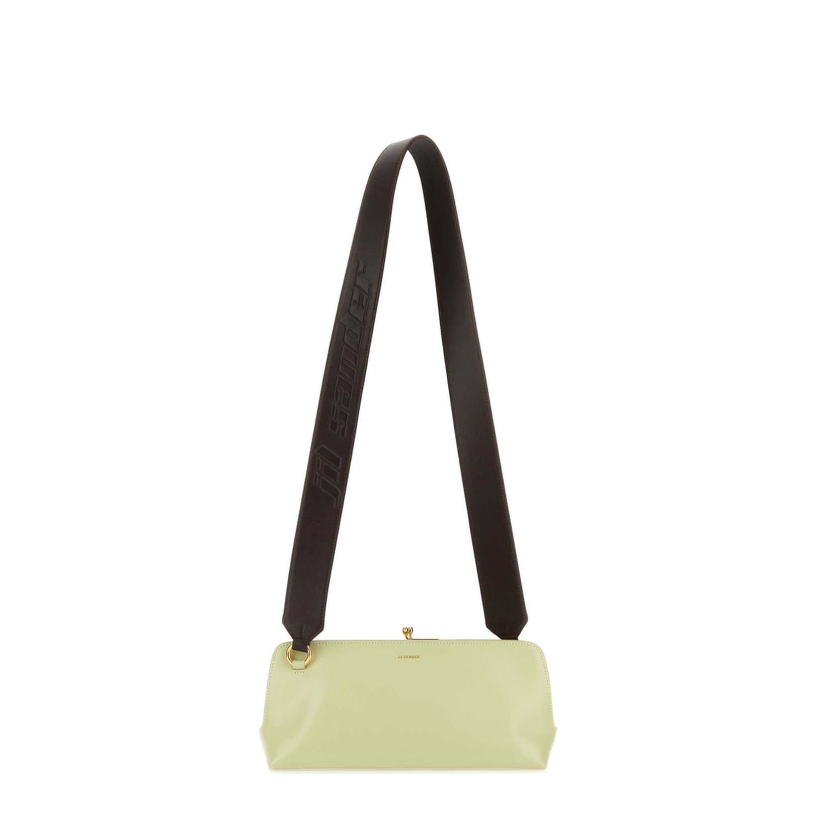Pastel Green Leather Small Goji Shoulder Bag