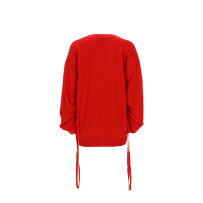 MAYFEYR - NUDE - Cotton V Neck Sweater - 1101E2631724