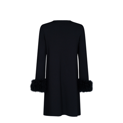 MAYFEYR - Valentino - V Logo And Feather-Detail Knitted Dress - BKC72MA2Q
