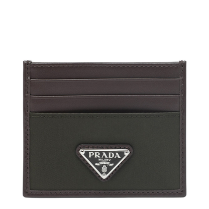 Speedrock Card Holder in Re-Nylon Camouflage and Leather