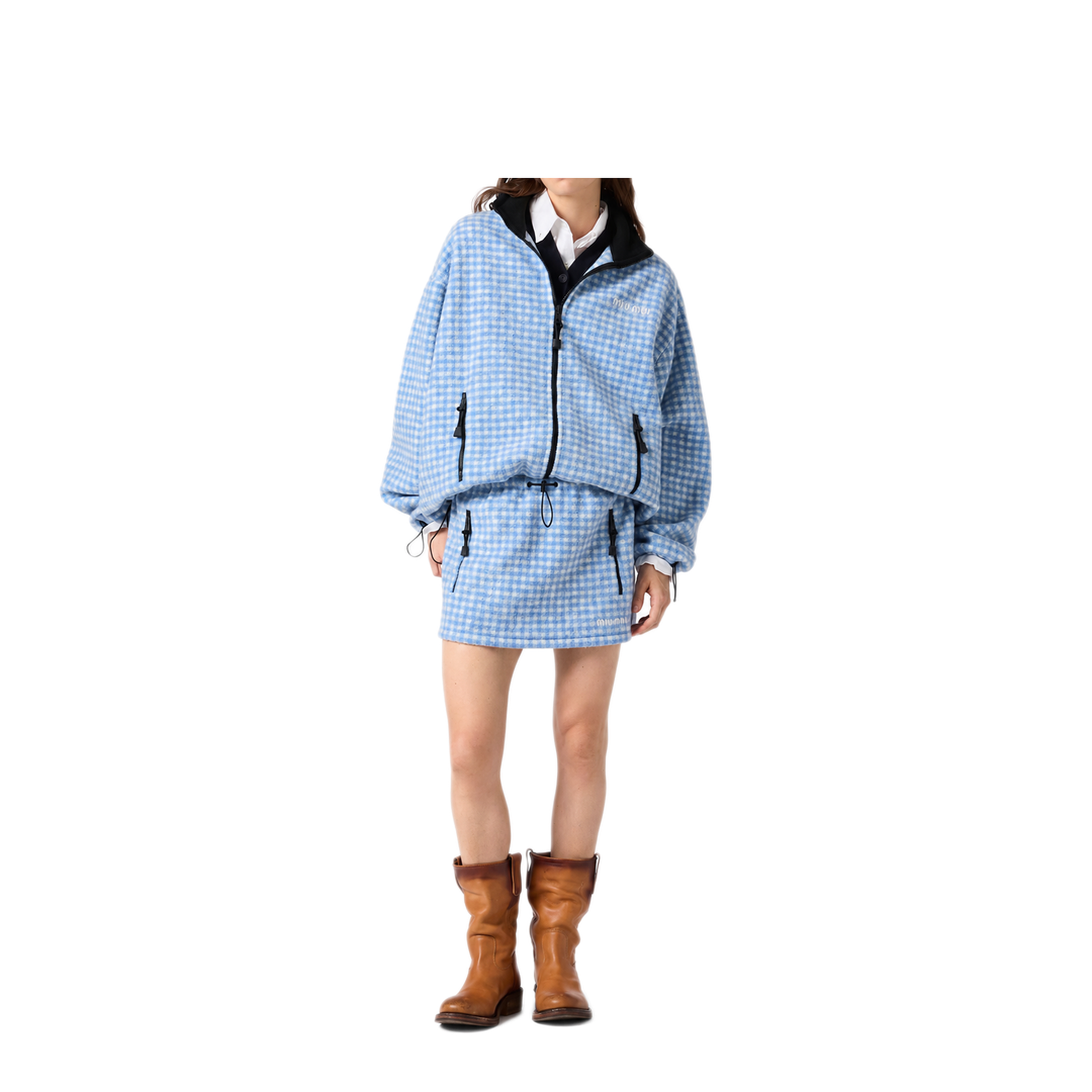 MAYFEYR - Miu Miu - Vichy Check Skirt - MG2518SOOO6375F0UB3