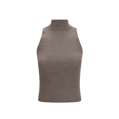 MAYFEYR - Brunello Cucinelli - Sleeveless Turtleneck With Luminous Details - M9A822204