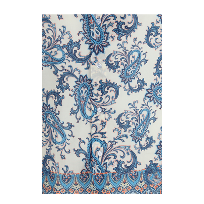 MAYFEYR - Etro - Cotton Shirt With Floral And Paisley Motif - MRIC001199SP5G7