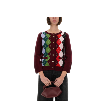 Jacquard Cashmere Cardigan