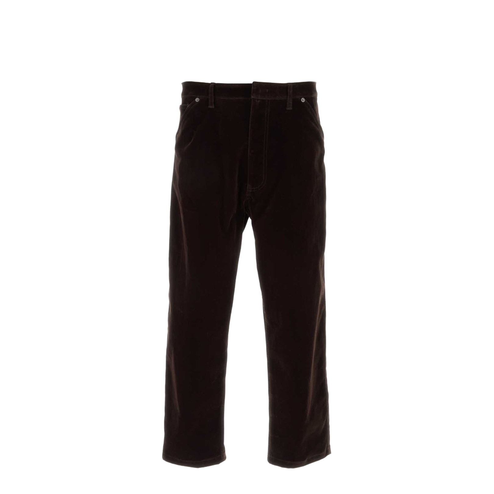 Brown Velvet Denim Pant
