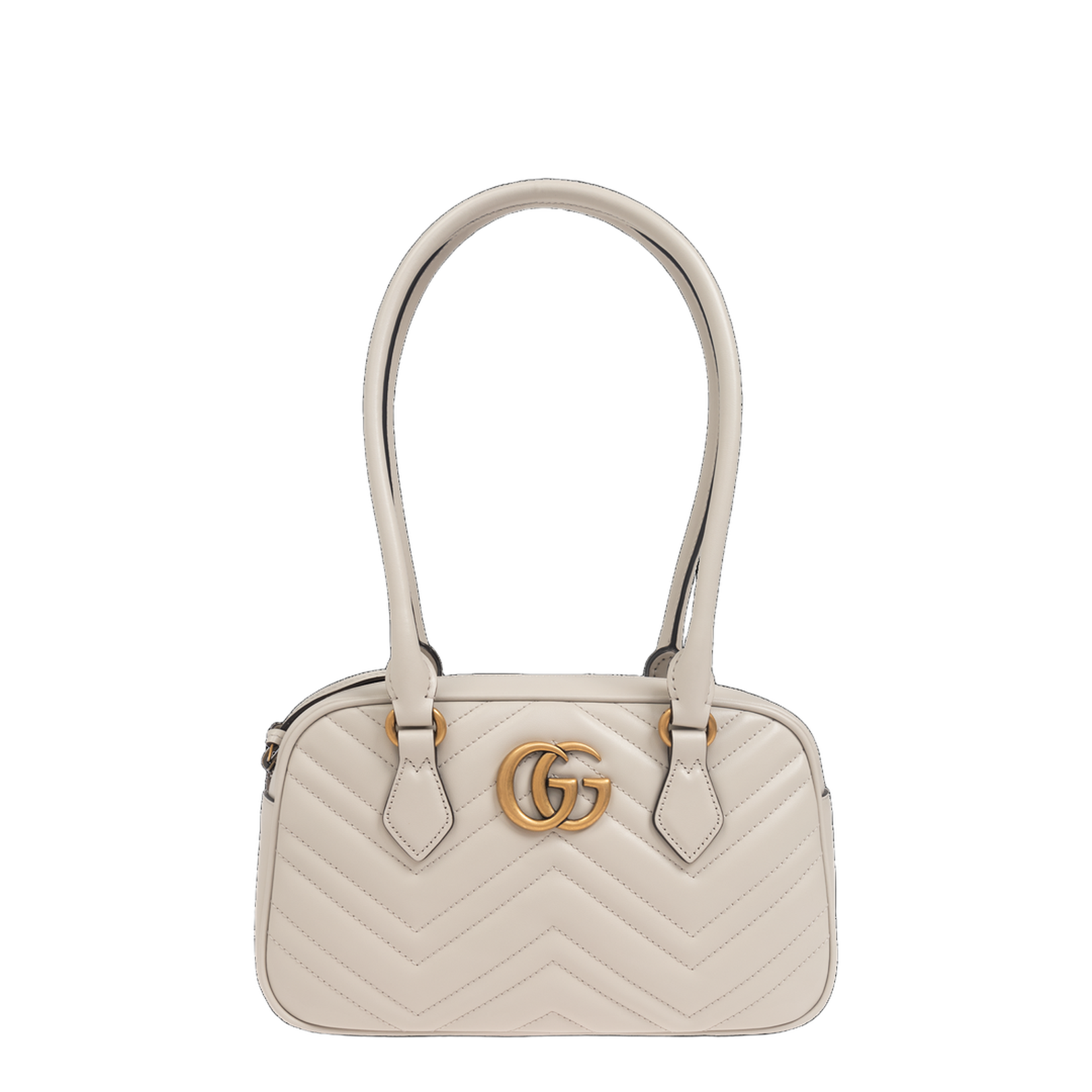 GG Marmont Leather Camera Bag - Beige