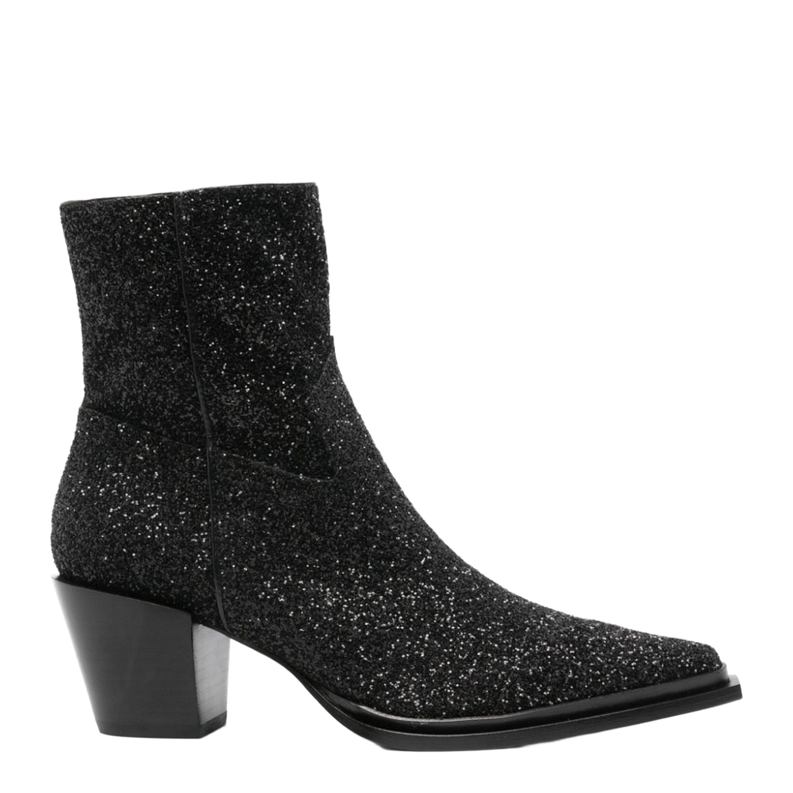 Stunning Black Glitter Boots