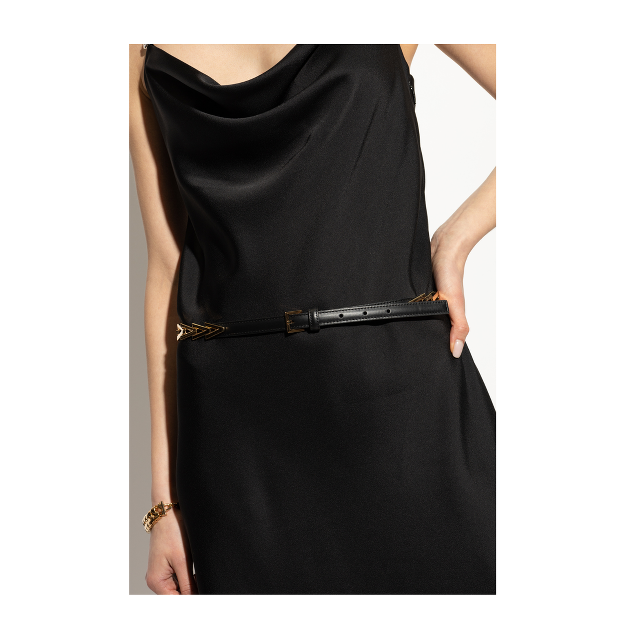 Leather Belt V2025 Chain 2 cm