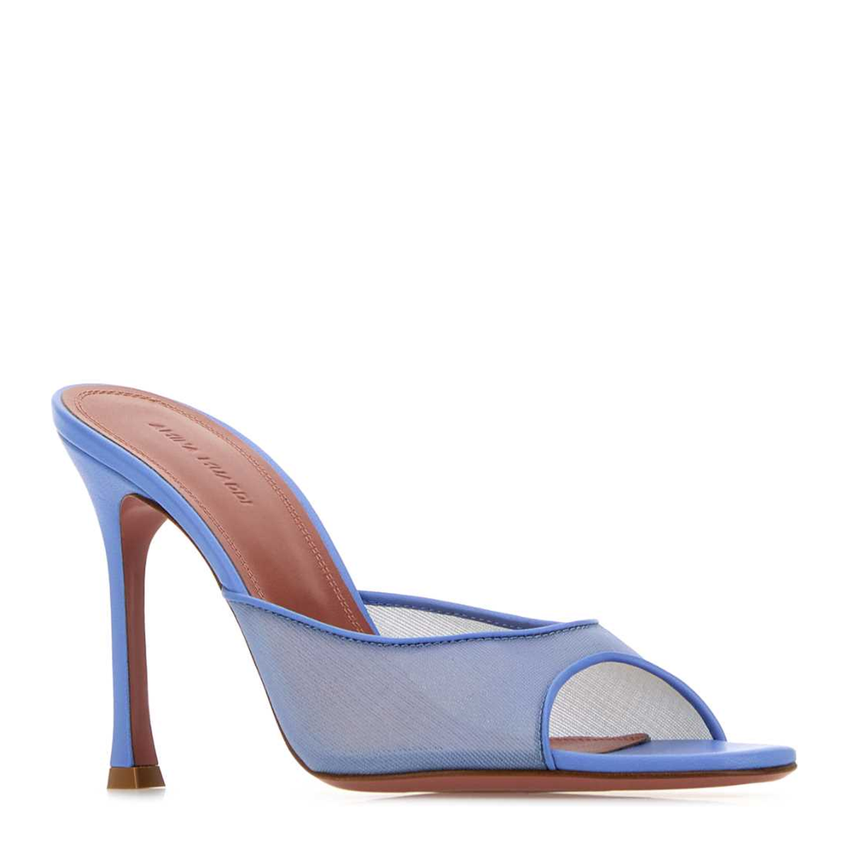 MAYFEYR - Amina Muaddi - Alexa Mesh Slipper 95 - ALEXAMESHSLIPPER95BABYBLUE