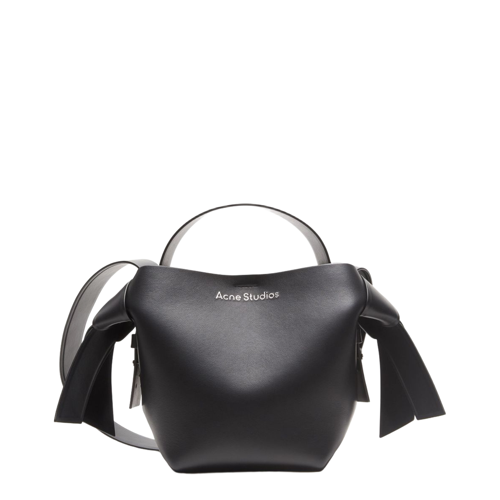 Musubi Mini Leather Handbag - Black