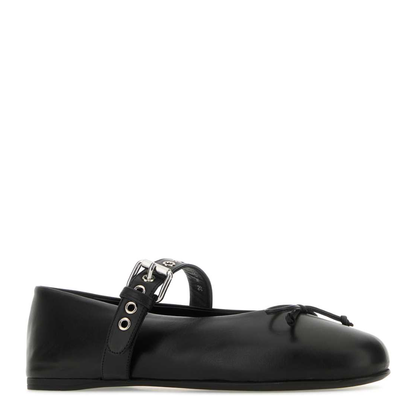 MAYFEYR - Miu Miu - Black Leather Ballerinas - 5F210EF005070F0002