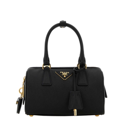 Saffiano Leather Top-Handle Bag - Nero