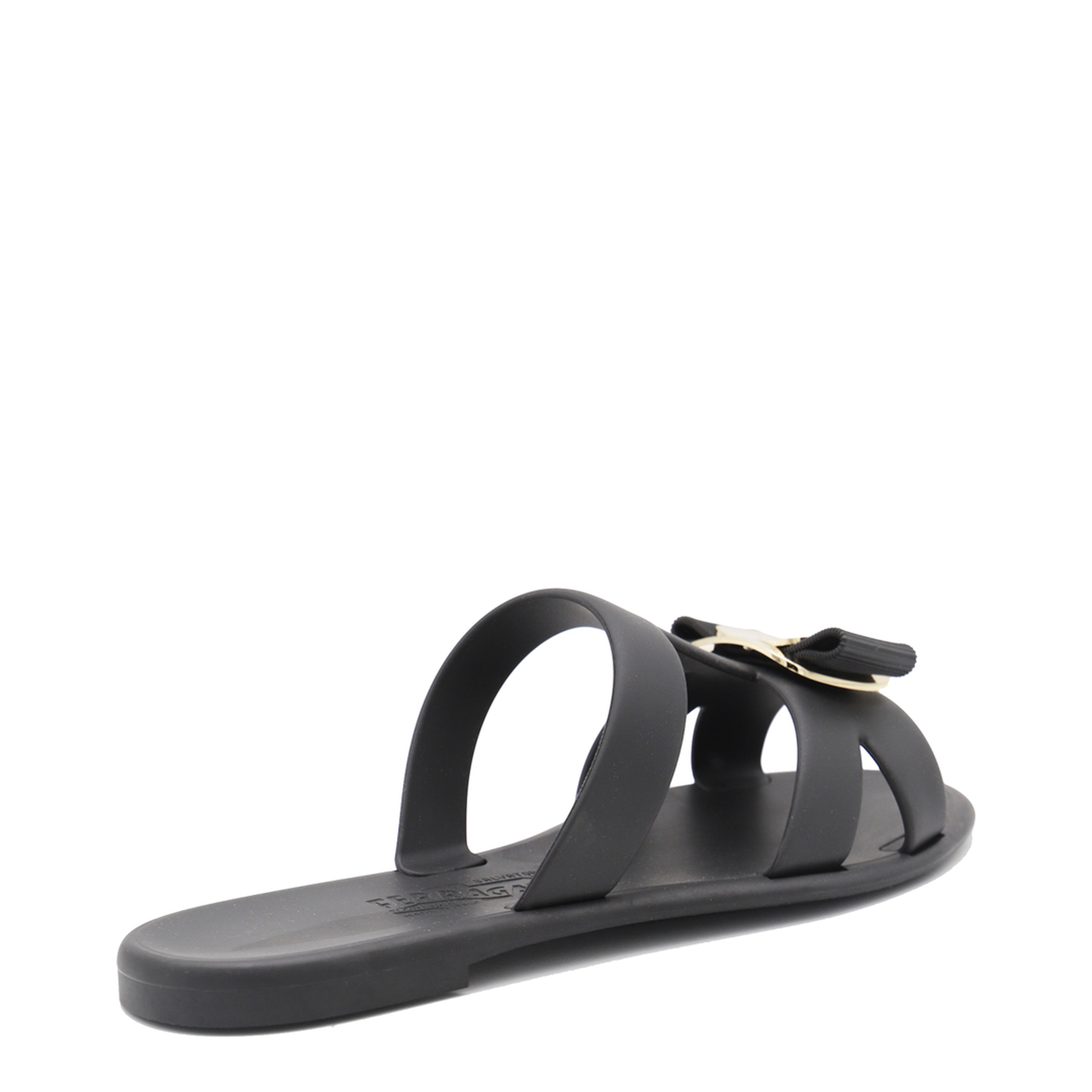Black Leather Flats