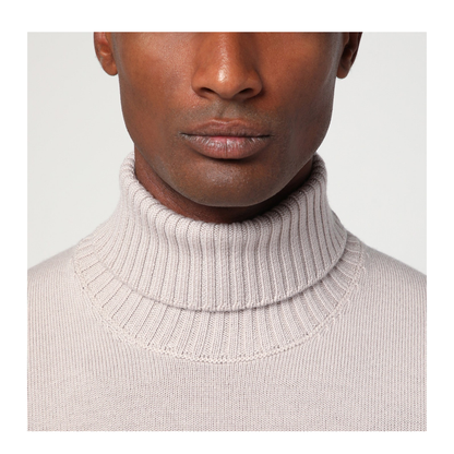 MAYFEYR - Drumohr - Greige Wool Turtleneck - D7M104LWO130