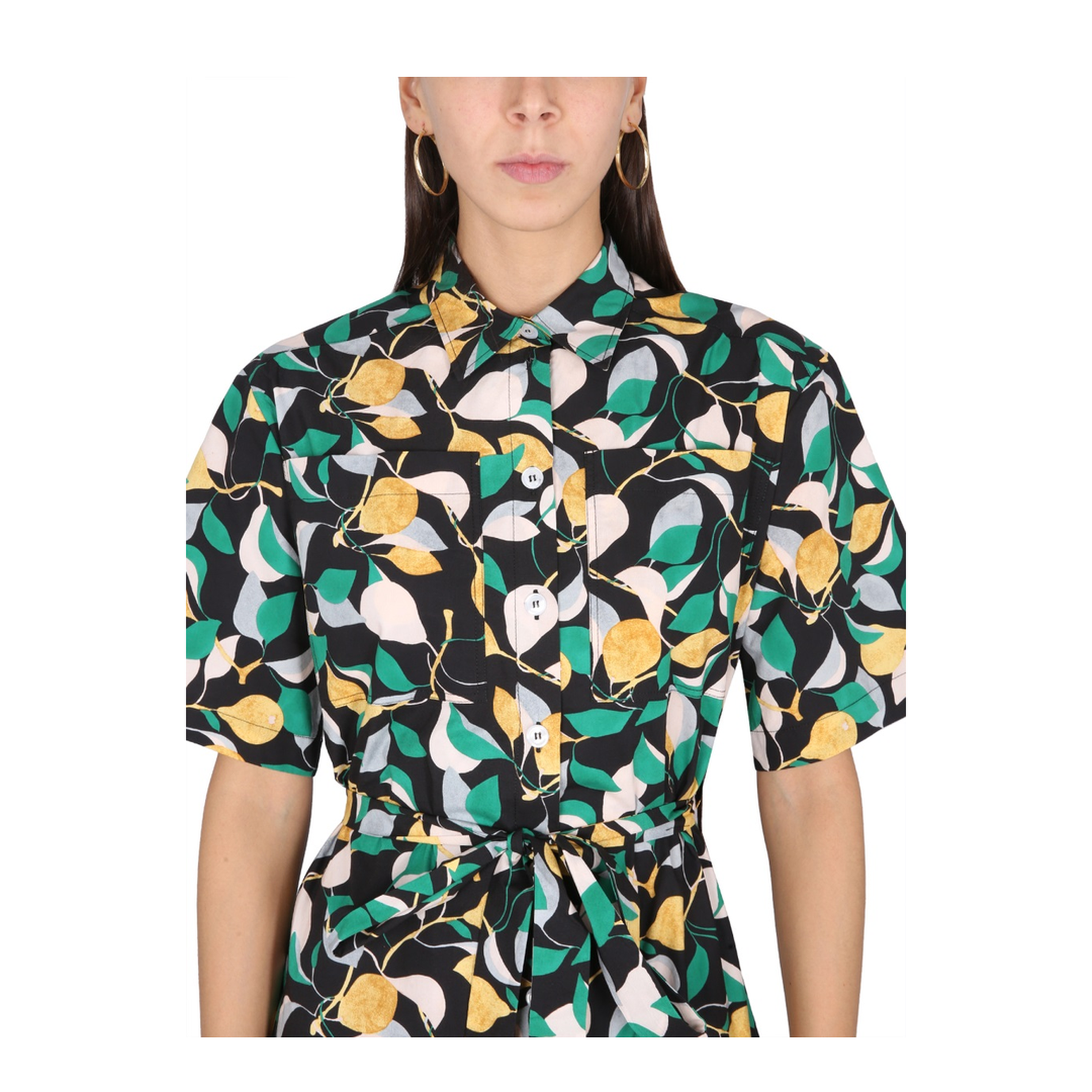 MAYFEYR - LA DOUBLEJ - Shirt Dress With Belt - DRE0441COT001ORH0001