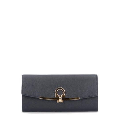 Gancini Leather Continental Wallet