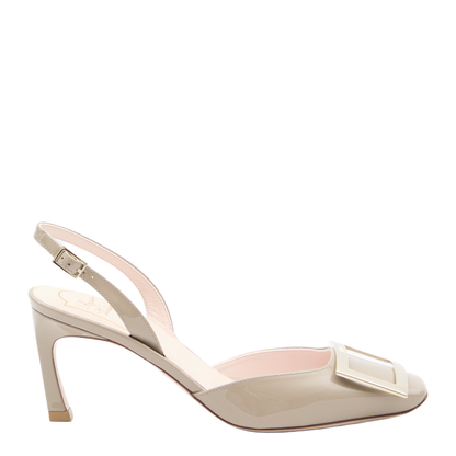 Trompette Metal Slingback Pumps