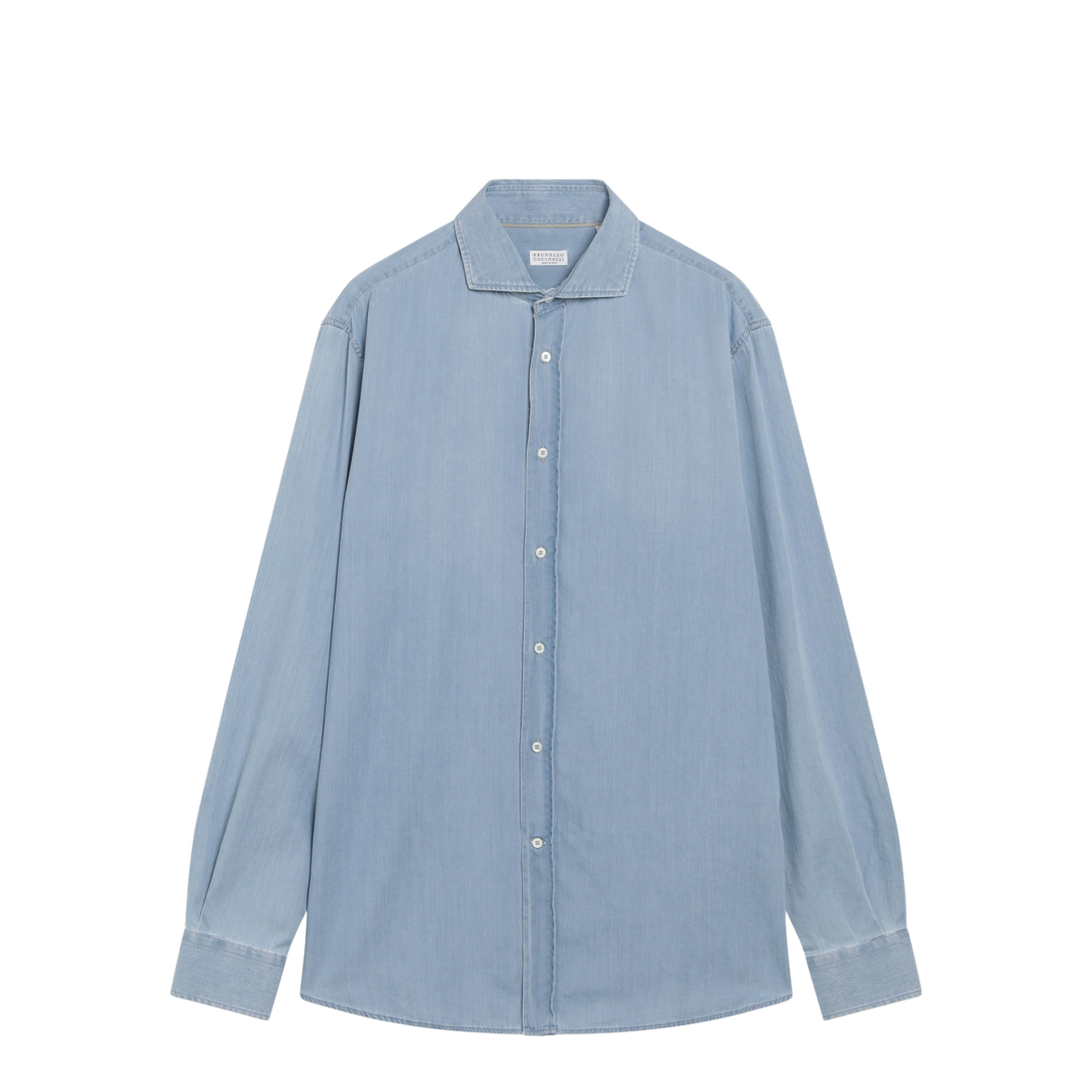 MAYFEYR - Brunello Cucinelli - Easy Fit Shirt In Light Blue Denim - MR6830627DEC008