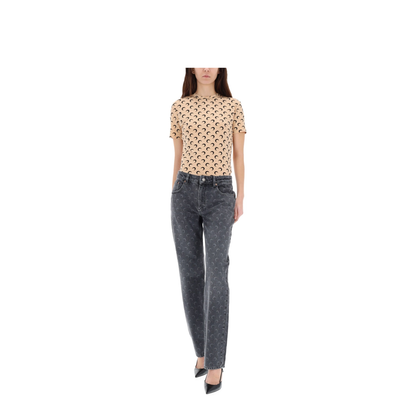 MAYFEYR - Marine Serre - Moon Laser Jeans - WPA128BCDEN0006GR90