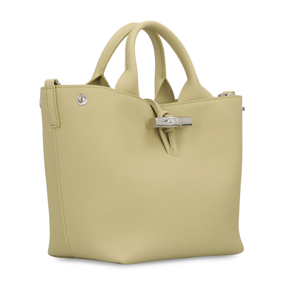 Roseau S Handbag Pistachio - Leather