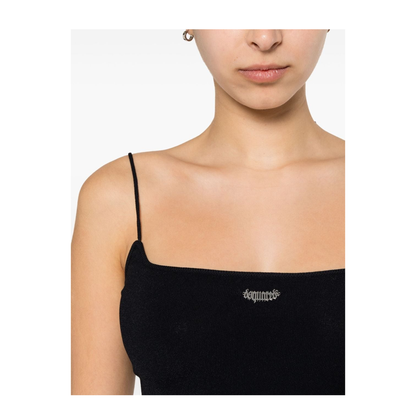 MAYFEYR - Dsquared2 - Logo-Plaque Knitted Crop Top - S75HA1263S18435900