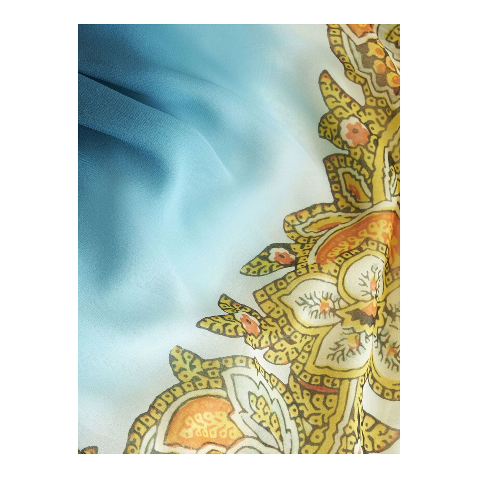 Paisley-Print Silk Dress