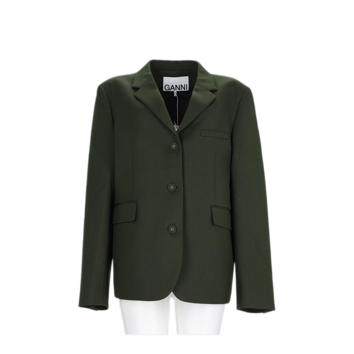 Green Wool Recycled Polyester Sweater