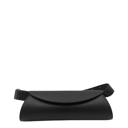 Cannolo Grande Calf Leather Shoulder Bag - Black