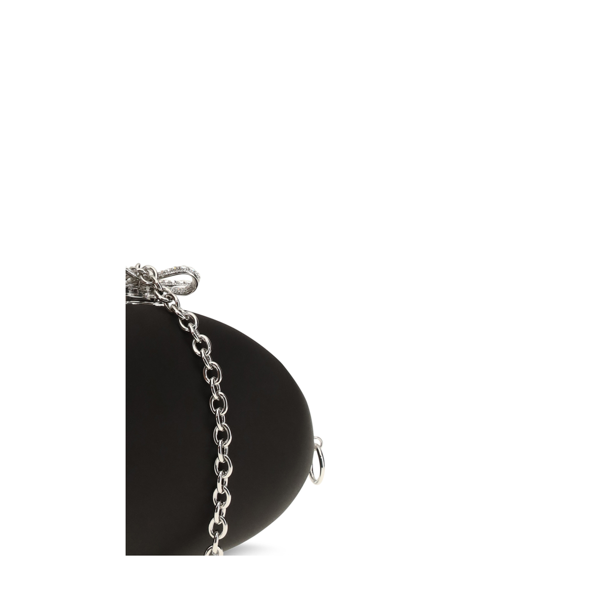 Oval Satin Clutch
