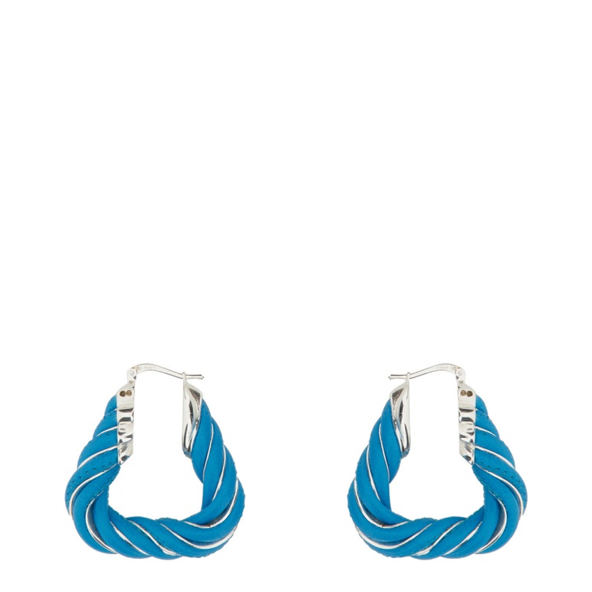 Triangular Twist Hoop Earrings