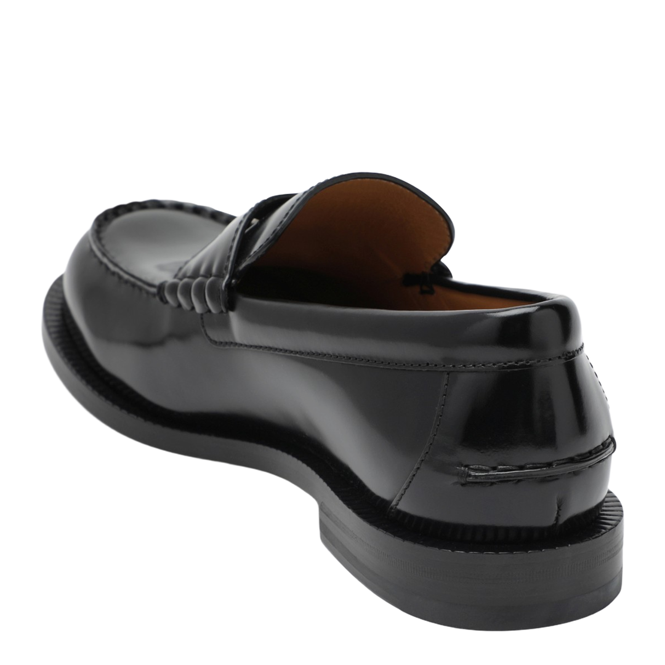 Black Loafer with Removable Detail