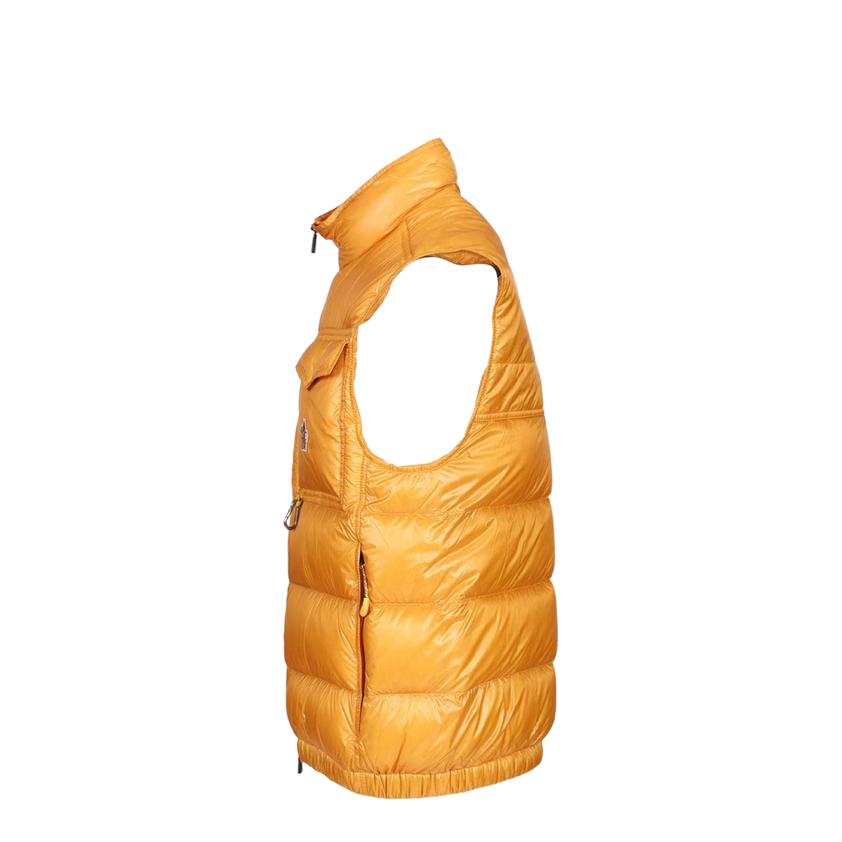Yellow Nylon Sleeveless Uychi Down Jacket