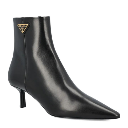 MAYFEYR - Prada - Leather Pointed Ankle Boots - 1T217OF055070