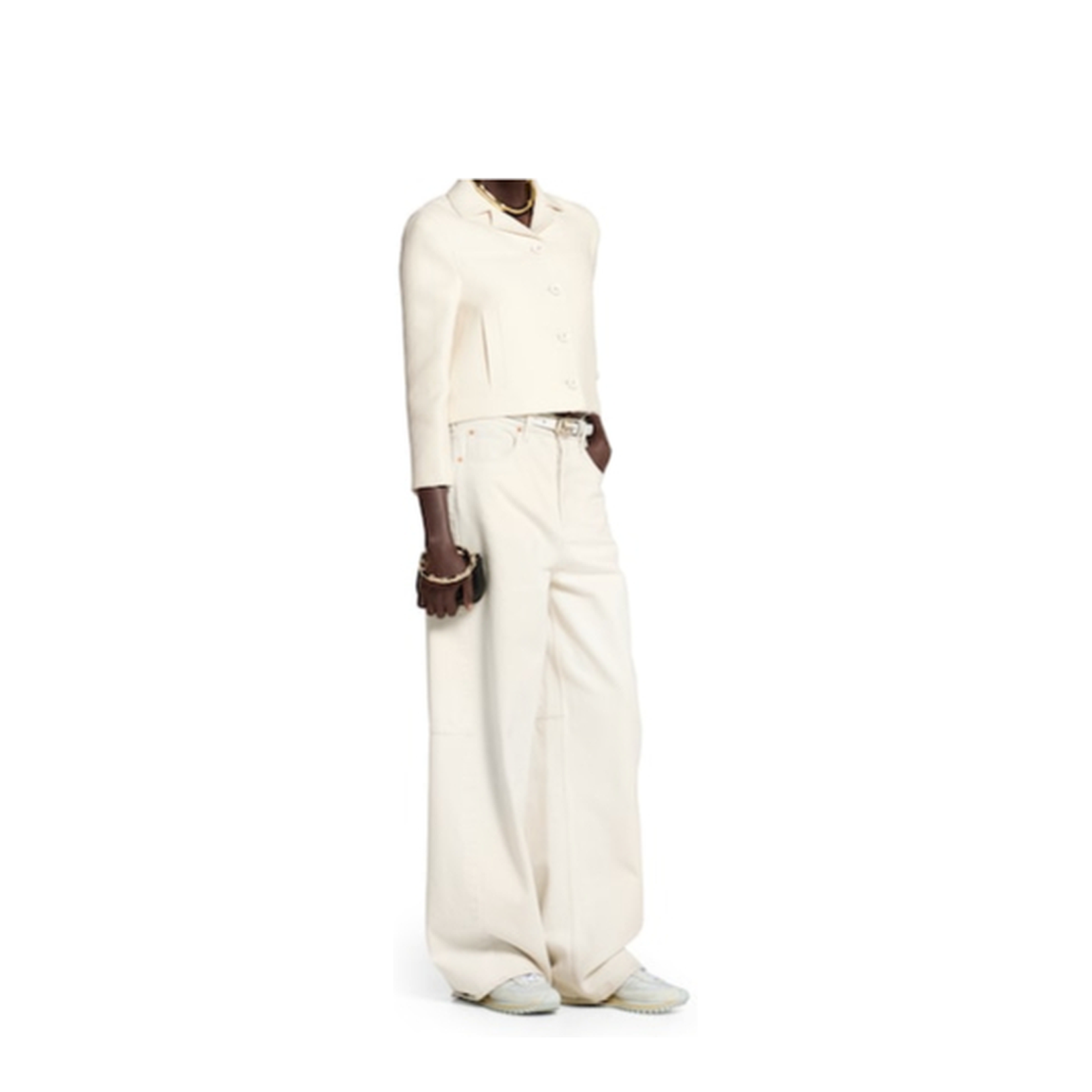 Wool Silk Crêpe Jacquard Jacket