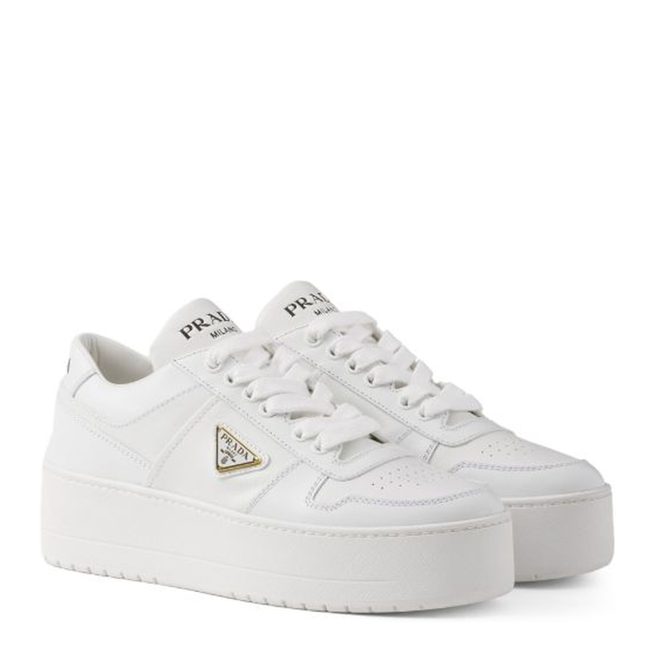 MAYFEYR - Prada - Downtown Bold Leather Sneakers - 1E792MF0503LPFF0009