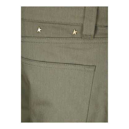 Green Cotton Cargo Pants