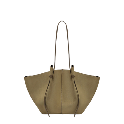 MAYFEYR - Yuzefi - Large Mochi Bag In Fennel Suede Leather - LARGEMOCHISUEFE