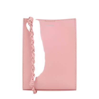 Tangle Small Leather Crossbody Bag - Neon Rose