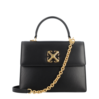 Black Leather Jitney 2.8 Handbag