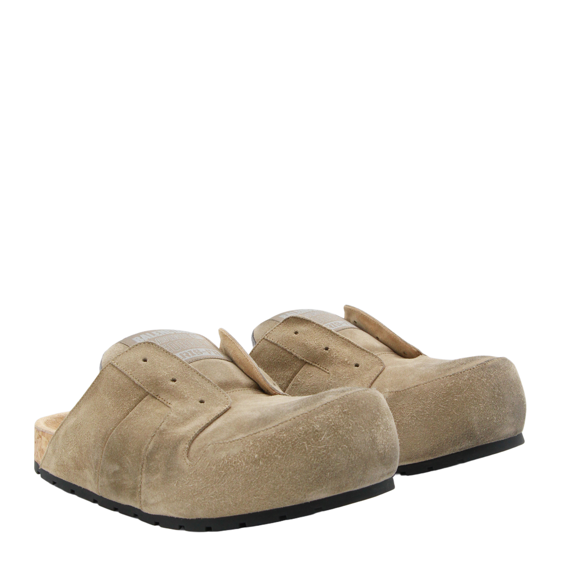 Dumbo Sabot in Distressed Suede Calfskin
