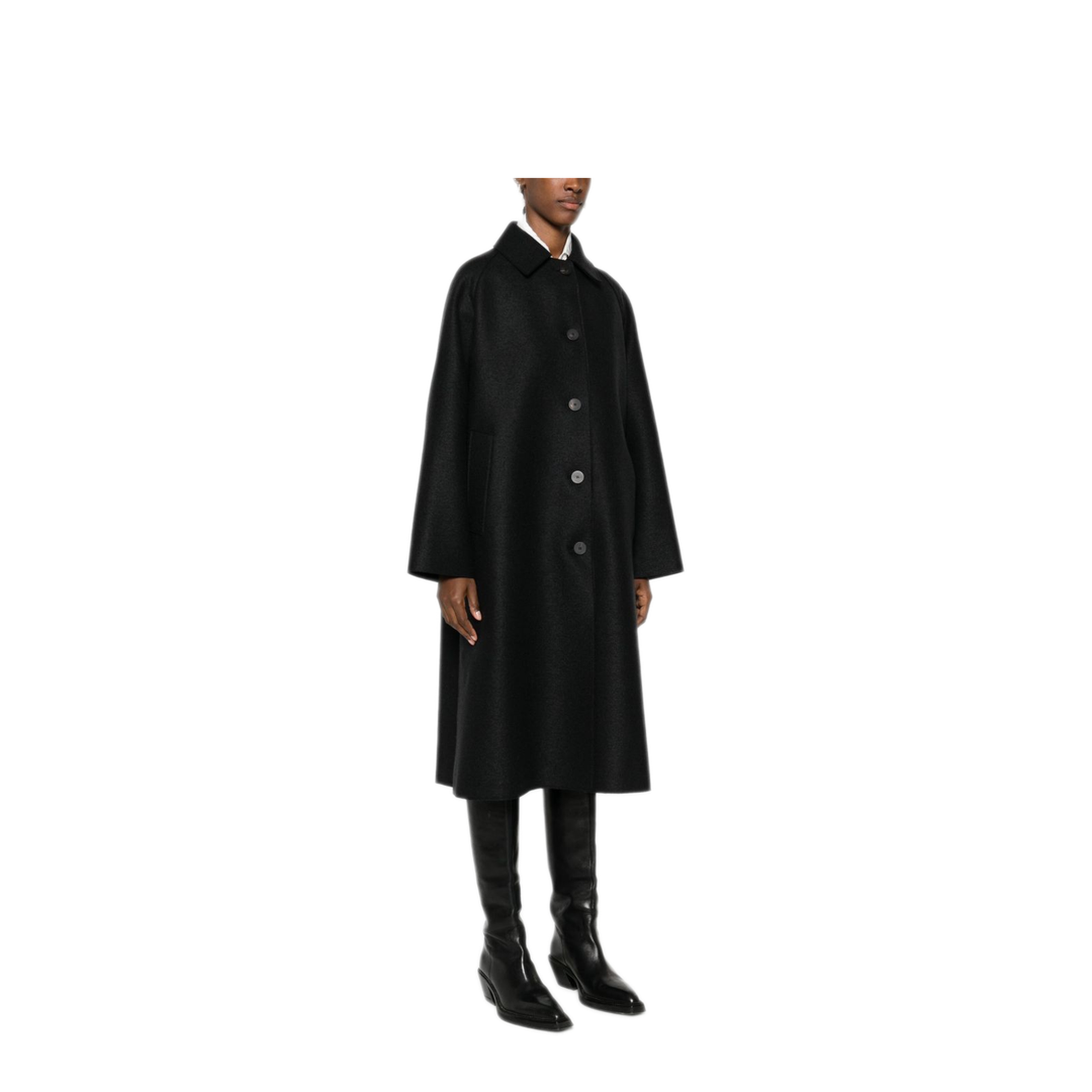 MAYFEYR - Harris Wharf London - Coats Black - AA1424MLK199
