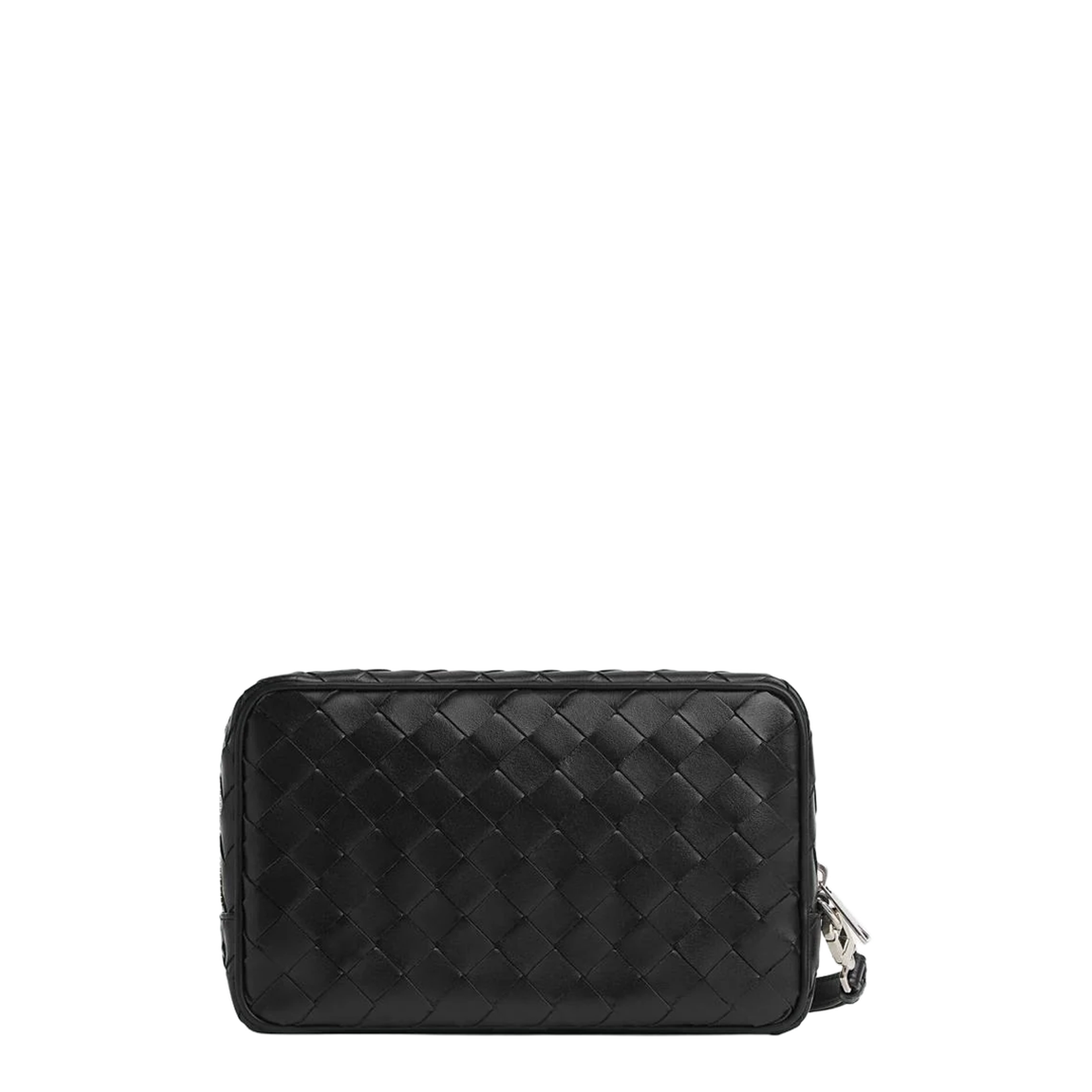 Intrecciato Small Leather Wallet - Black