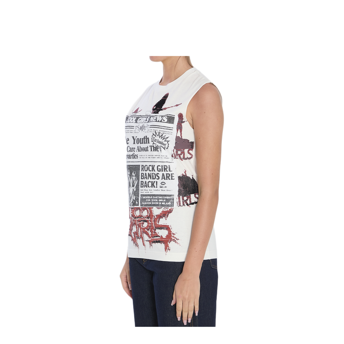 Printed Jersey Top