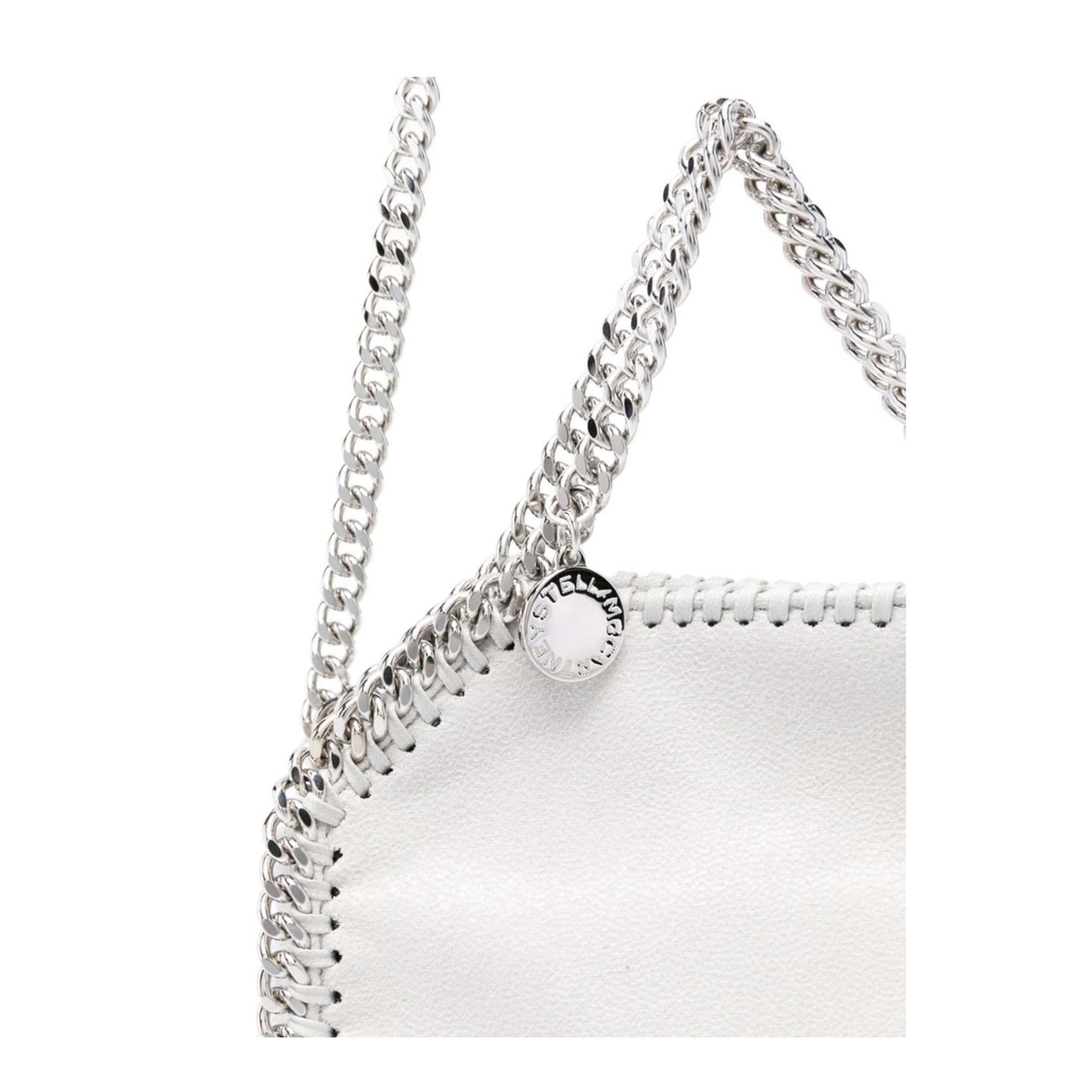 Falabella Tiny Polyester/Polyurethane Tote - Airlite Pearl Grey
