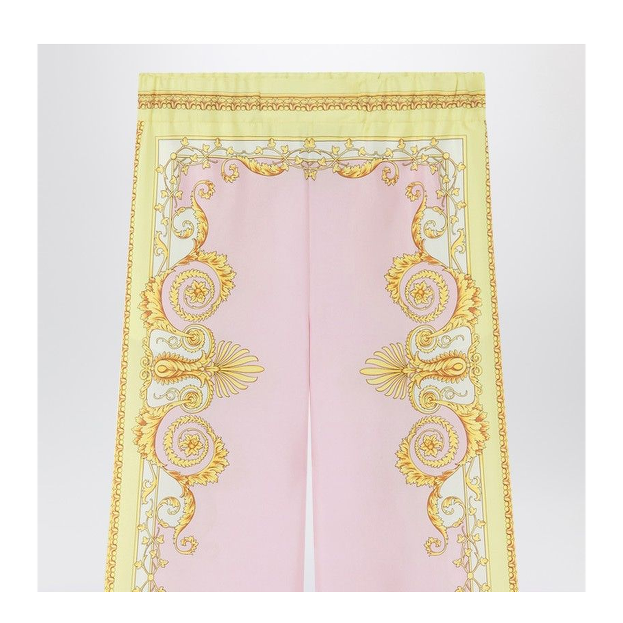 Silk Straight Leg Trousers