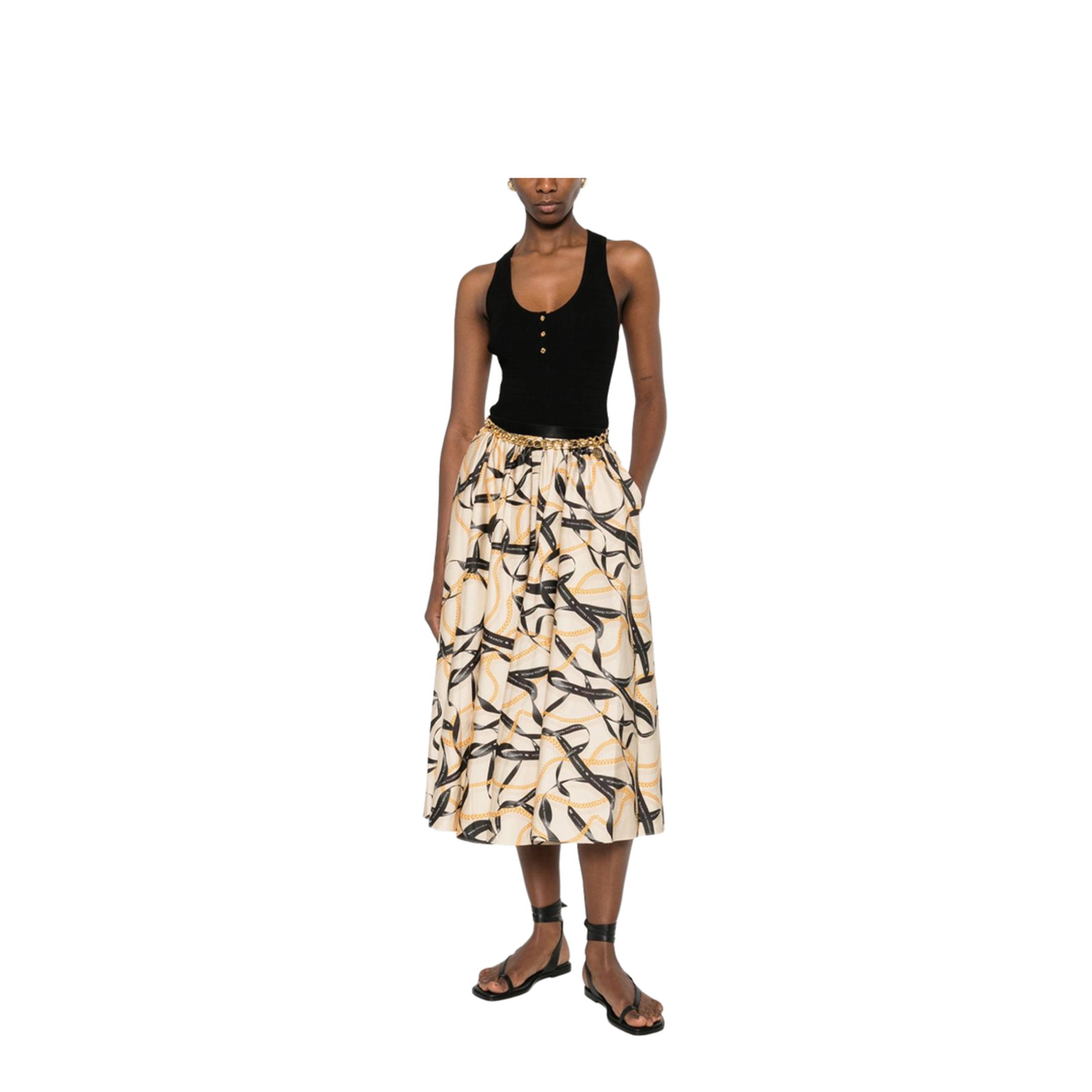 MAYFEYR - Elisabetta Franchi - Skirts Beige - GO15161E2045