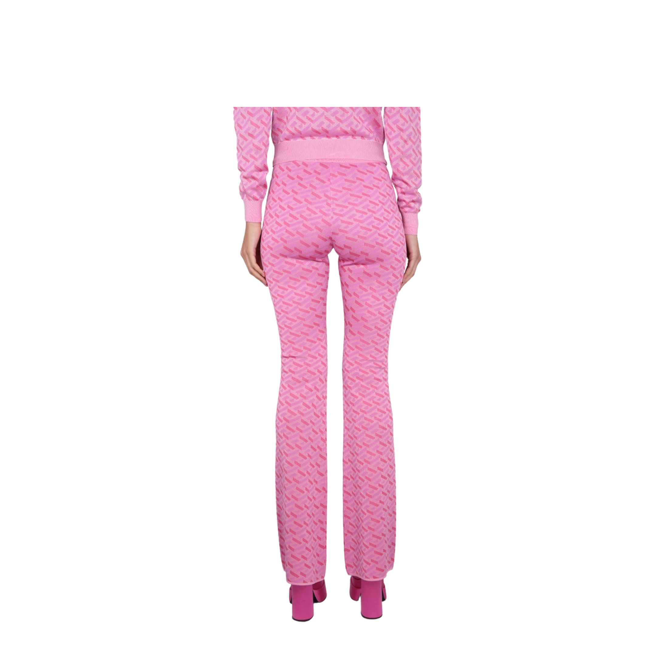 23 SS Jacquard Pants with Greek Print