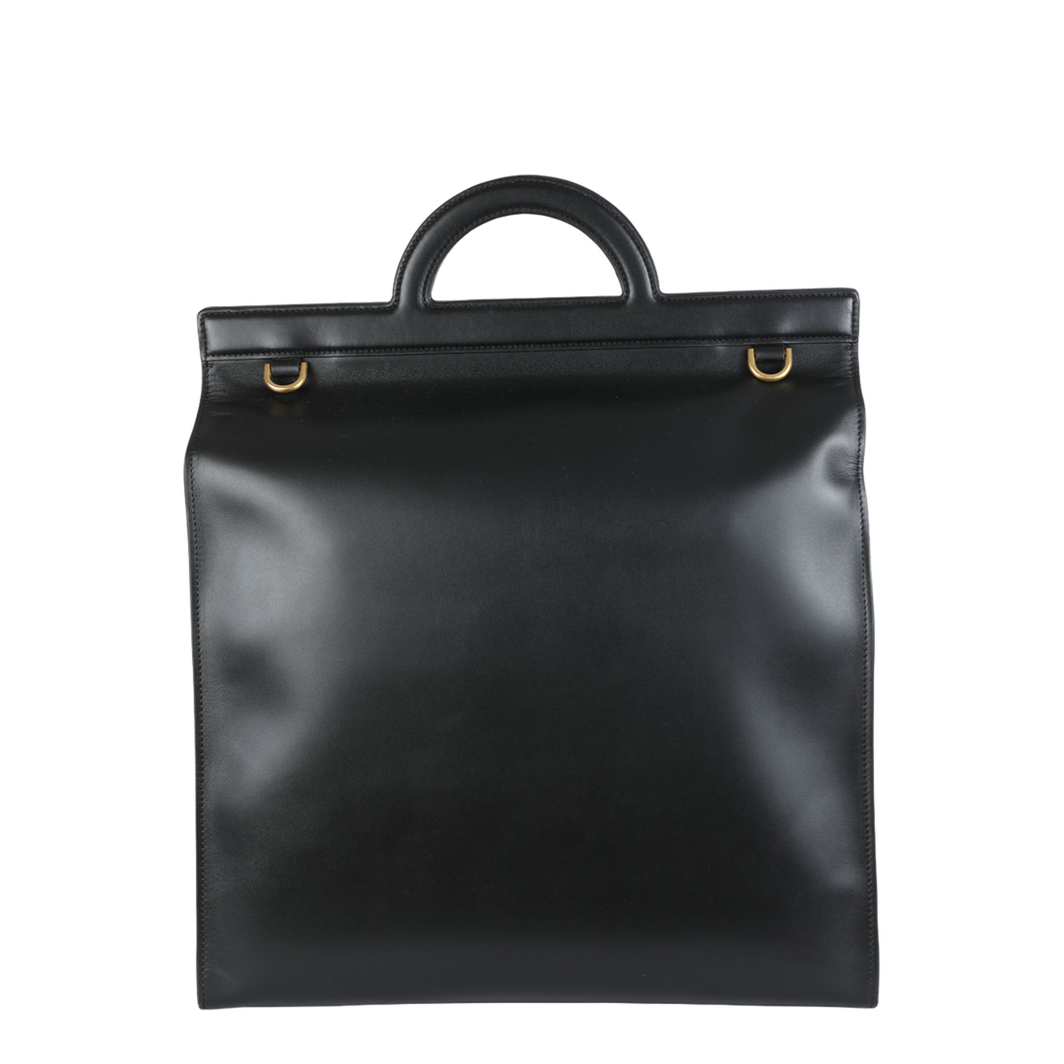 Garavani Leather Handbag with Frontal Logo Print